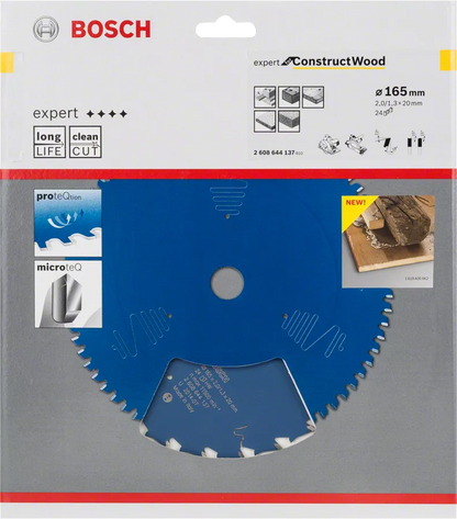 Expert for Construct Woodi ketassae ketas 165 x 20 x 2,0 mm, 24z